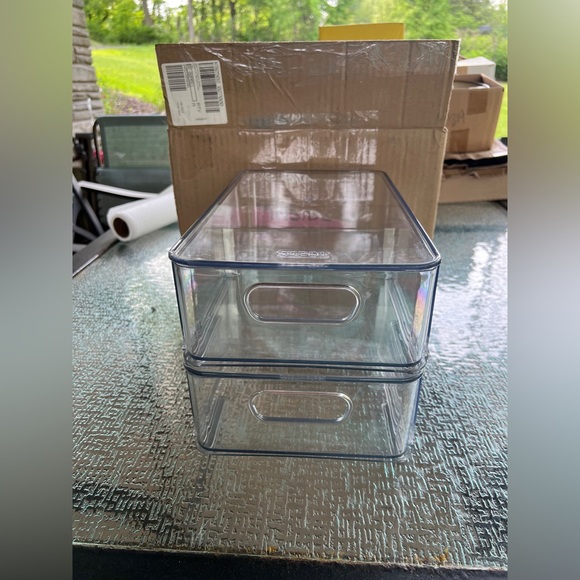 Clear Stackable Storage Bins - Picture 2 of 10